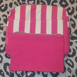 NWOT Lancome Two piece Makeup Bag